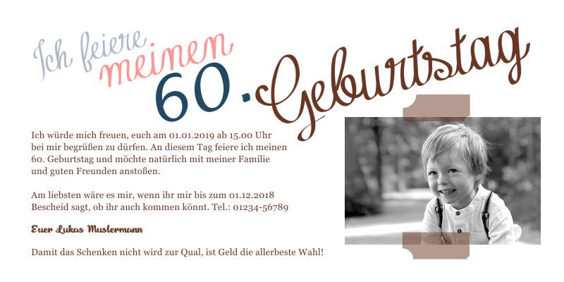 Originelle Einladungskarten 60 Geburtstag Personliche Einladungen Zum 60 Geburtstag