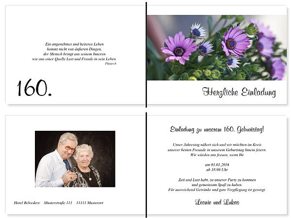 Individuelle Geburtstagseinladungen personalisierte Einladungen zum Geburtstag