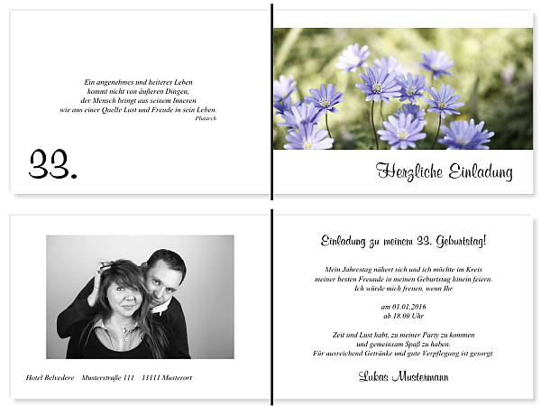 Individuelle Geburtstagseinladungen personalisierte Einladungen zum Geburtstag