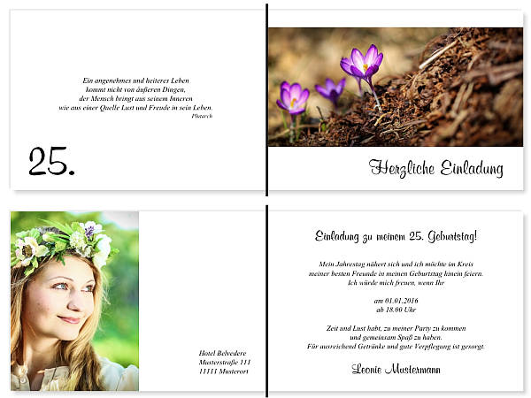 Individuelle Geburtstagseinladungen personalisierte Einladungen zum Geburtstag