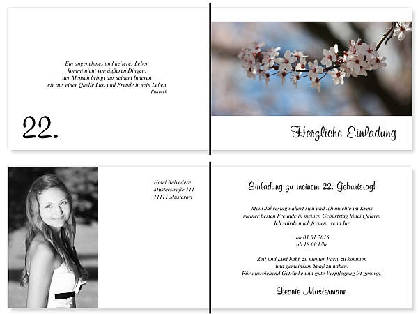 Individuelle Geburtstagseinladungen personalisierte Einladungen zum Geburtstag