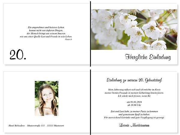 Individuelle Geburtstagseinladungen personalisierte Einladungen zum Geburtstag