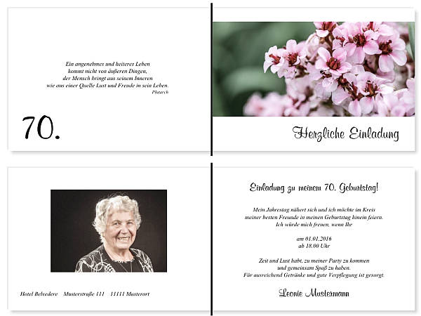 Individuelle Geburtstagseinladungen personalisierte Einladungen zum Geburtstag