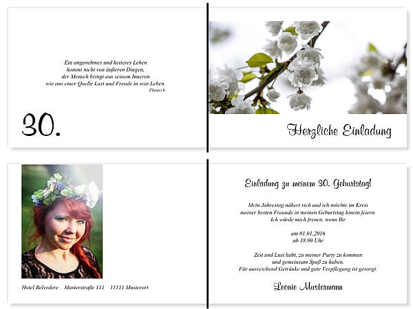 Individuelle Geburtstagseinladungen personalisierte Einladungen zum Geburtstag