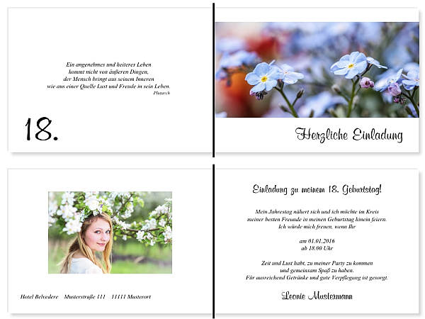 Individuelle Geburtstagseinladungen personalisierte Einladungen zum Geburtstag