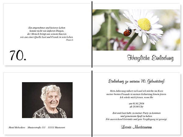Individuelle Geburtstagseinladungen personalisierte Einladungen zum Geburtstag