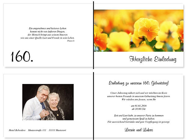 Individuelle Geburtstagseinladungen personalisierte Einladungen zum Geburtstag