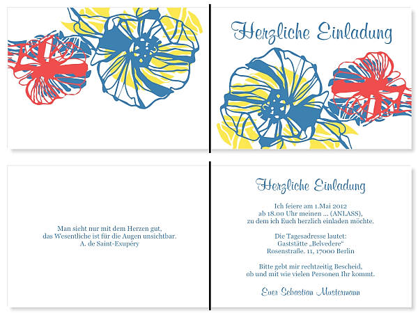 Individuelle Geburtstagseinladungen personalisierte Einladungen zum Geburtstag