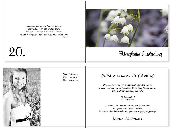 Individuelle Geburtstagseinladungen personalisierte Einladungen zum Geburtstag
