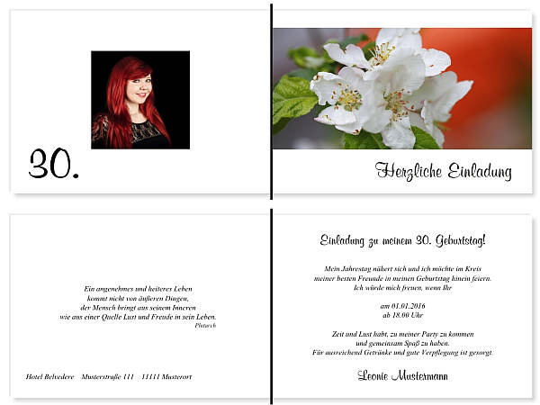 Individuelle Geburtstagseinladungen personalisierte Einladungen zum Geburtstag
