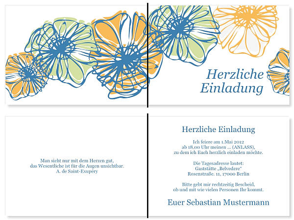 Individuelle Geburtstagseinladungen personalisierte Einladungen zum Geburtstag