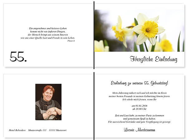 Individuelle Geburtstagseinladungen personalisierte Einladungen zum Geburtstag