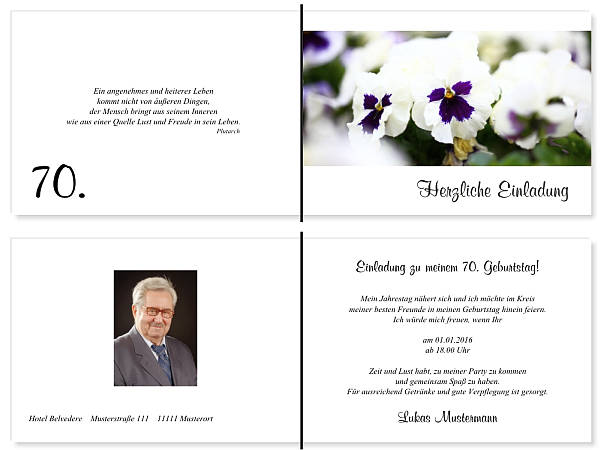 Individuelle Geburtstagseinladungen personalisierte Einladungen zum Geburtstag