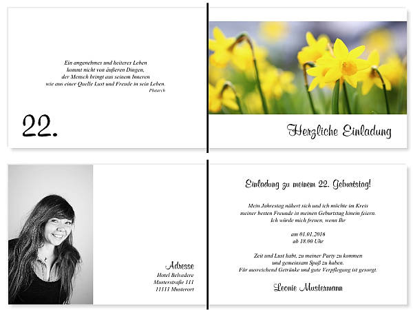 Individuelle Geburtstagseinladungen personalisierte Einladungen zum Geburtstag
