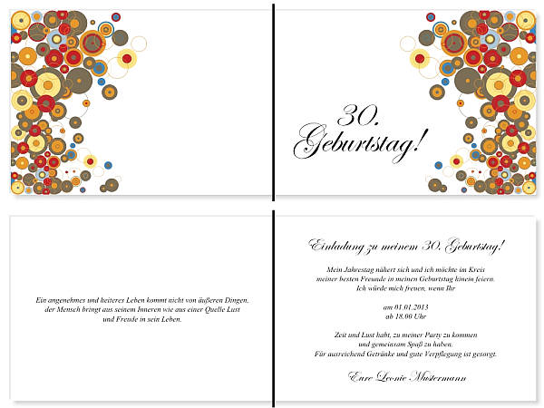 Individuelle Geburtstagseinladungen personalisierte Einladungen zum Geburtstag