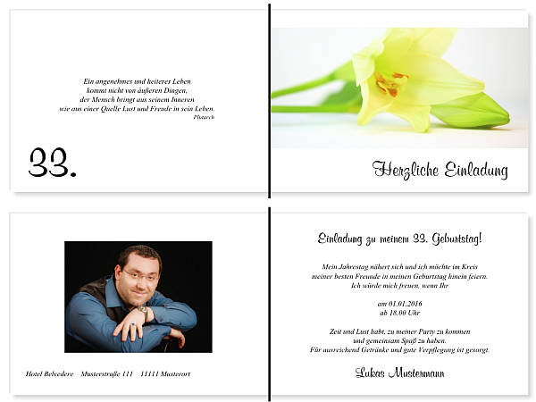 Individuelle Geburtstagseinladungen personalisierte Einladungen zum Geburtstag