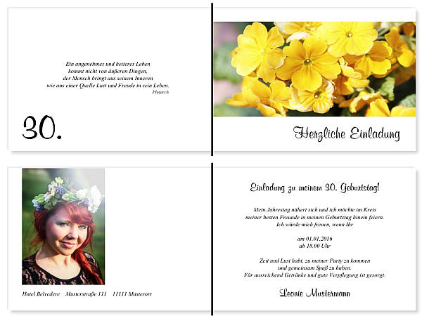 Individuelle Geburtstagseinladungen personalisierte Einladungen zum Geburtstag