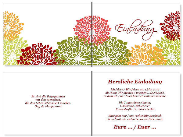 Individuelle Geburtstagseinladungen personalisierte Einladungen zum Geburtstag