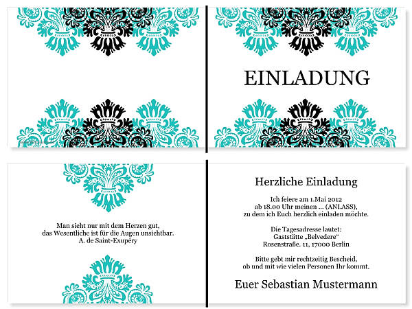 Individuelle Geburtstagseinladungen personalisierte Einladungen zum Geburtstag