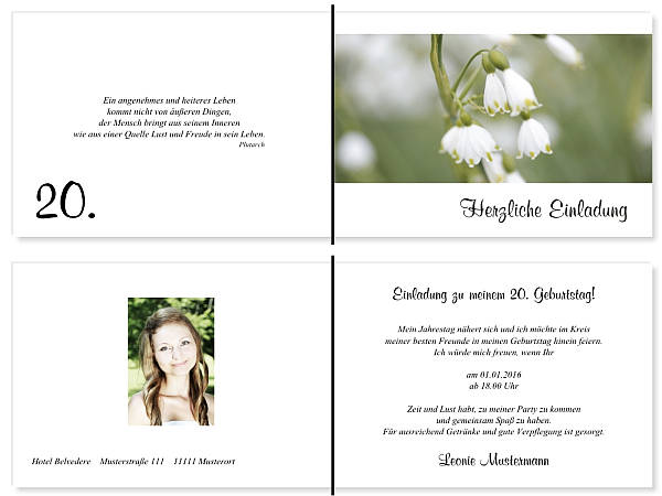Individuelle Geburtstagseinladungen personalisierte Einladungen zum Geburtstag