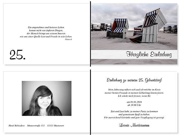 Individuelle Geburtstagseinladungen personalisierte Einladungen zum Geburtstag