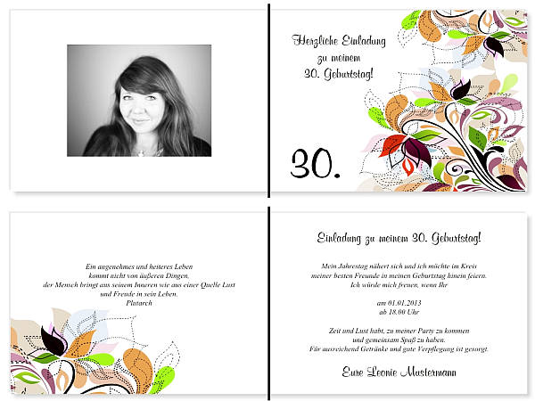 Individuelle Geburtstagseinladungen personalisierte Einladungen zum Geburtstag