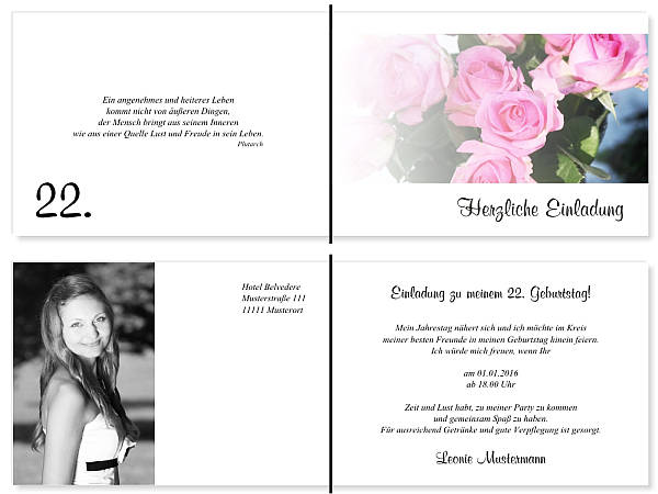 Individuelle Geburtstagseinladungen personalisierte Einladungen zum Geburtstag