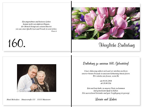 Individuelle Geburtstagseinladungen personalisierte Einladungen zum Geburtstag
