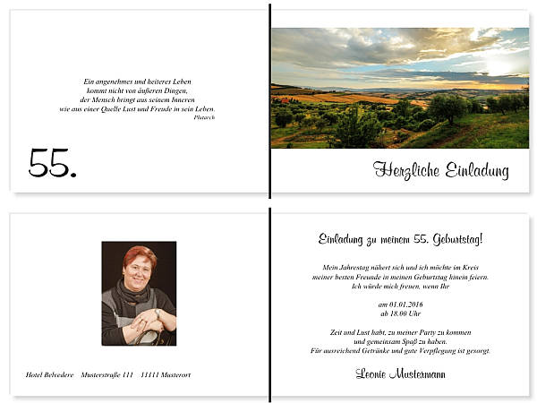 Individuelle Geburtstagseinladungen personalisierte Einladungen zum Geburtstag