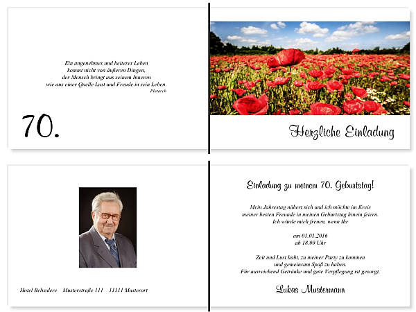 Individuelle Geburtstagseinladungen personalisierte Einladungen zum Geburtstag