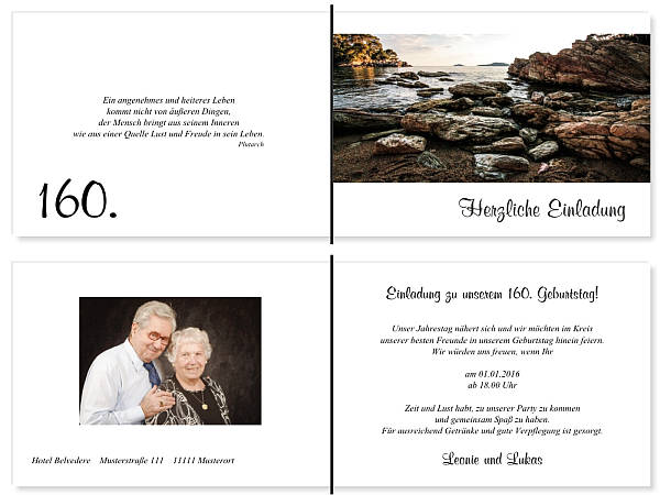 Individuelle Geburtstagseinladungen personalisierte Einladungen zum Geburtstag
