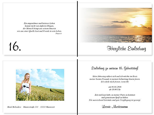 Individuelle Geburtstagseinladungen personalisierte Einladungen zum Geburtstag