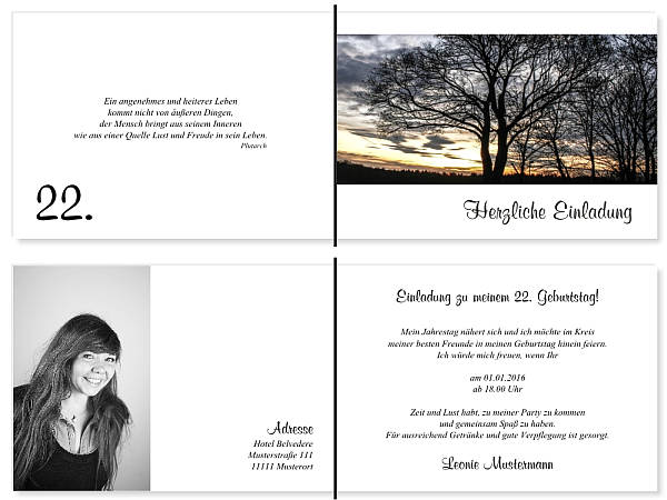 Individuelle Geburtstagseinladungen personalisierte Einladungen zum Geburtstag