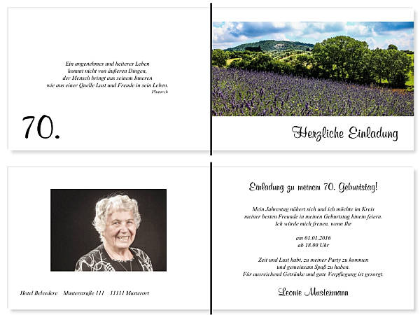 Individuelle Geburtstagseinladungen personalisierte Einladungen zum Geburtstag