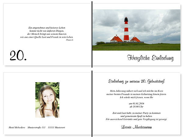 Individuelle Geburtstagseinladungen personalisierte Einladungen zum Geburtstag