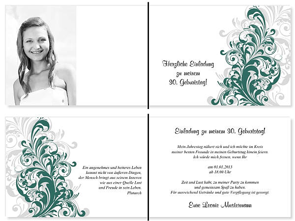 Individuelle Geburtstagseinladungen personalisierte Einladungen zum Geburtstag