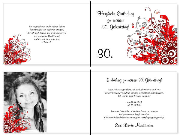 Individuelle Geburtstagseinladungen personalisierte Einladungen zum Geburtstag