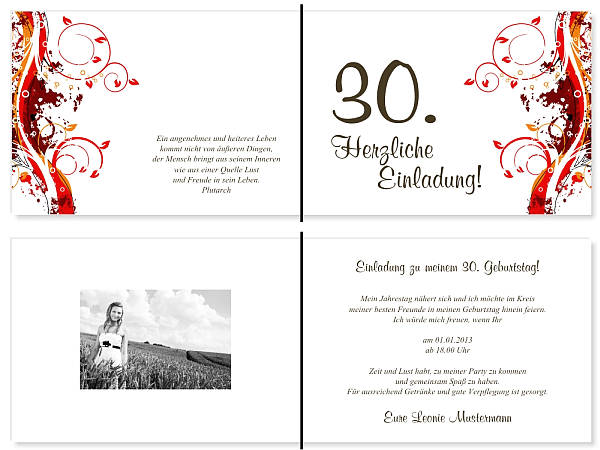 Individuelle Geburtstagseinladungen personalisierte Einladungen zum Geburtstag