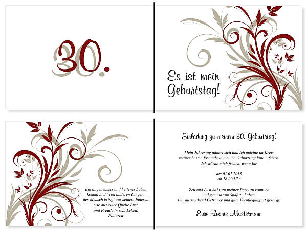 Individuelle Geburtstagseinladungen personalisierte Einladungen zum Geburtstag