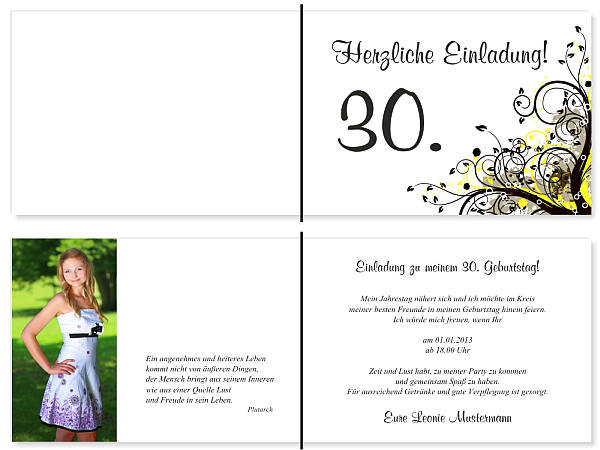 Individuelle Geburtstagseinladungen personalisierte Einladungen zum Geburtstag