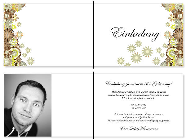 Individuelle Geburtstagseinladungen personalisierte Einladungen zum Geburtstag