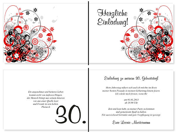 Individuelle Geburtstagseinladungen personalisierte Einladungen zum Geburtstag