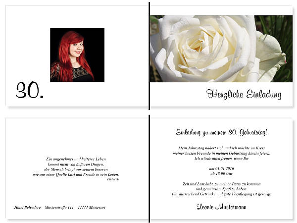 Individuelle Geburtstagseinladungen personalisierte Einladungen zum Geburtstag