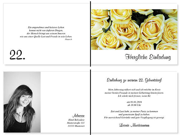 Individuelle Geburtstagseinladungen personalisierte Einladungen zum Geburtstag