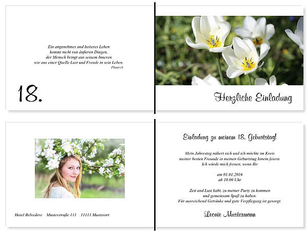 Individuelle Geburtstagseinladungen personalisierte Einladungen zum Geburtstag