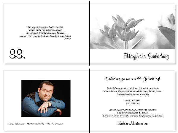 Individuelle Geburtstagseinladungen personalisierte Einladungen zum Geburtstag