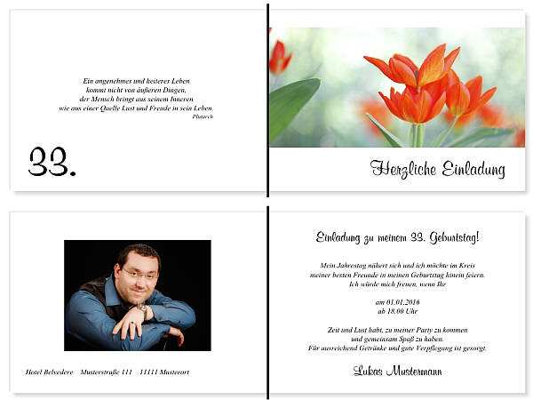 Individuelle Geburtstagseinladungen personalisierte Einladungen zum Geburtstag