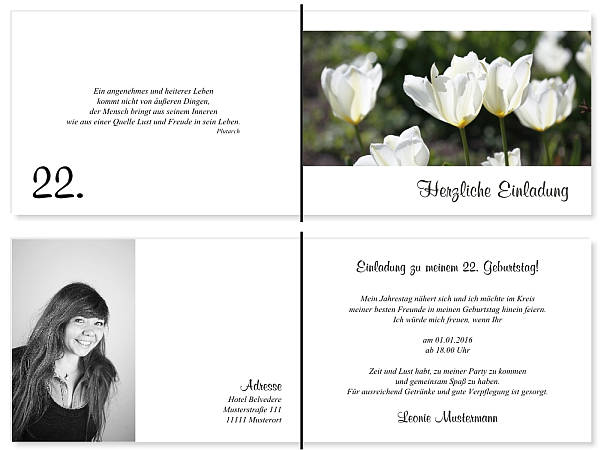 Individuelle Geburtstagseinladungen personalisierte Einladungen zum Geburtstag