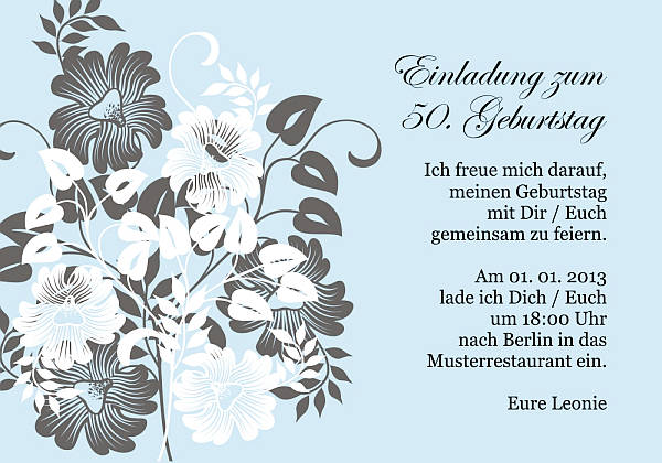 Individuelle Geburtstagseinladungen personalisierte Einladungen zum Geburtstag