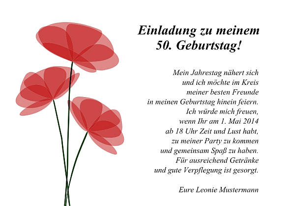 Individuelle Geburtstagseinladungen personalisierte Einladungen zum Geburtstag